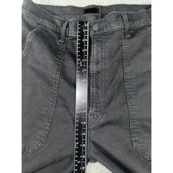Mother Jeans Women 33‎ The Wrapper Patch Springy Ankle Not Guilty Wash